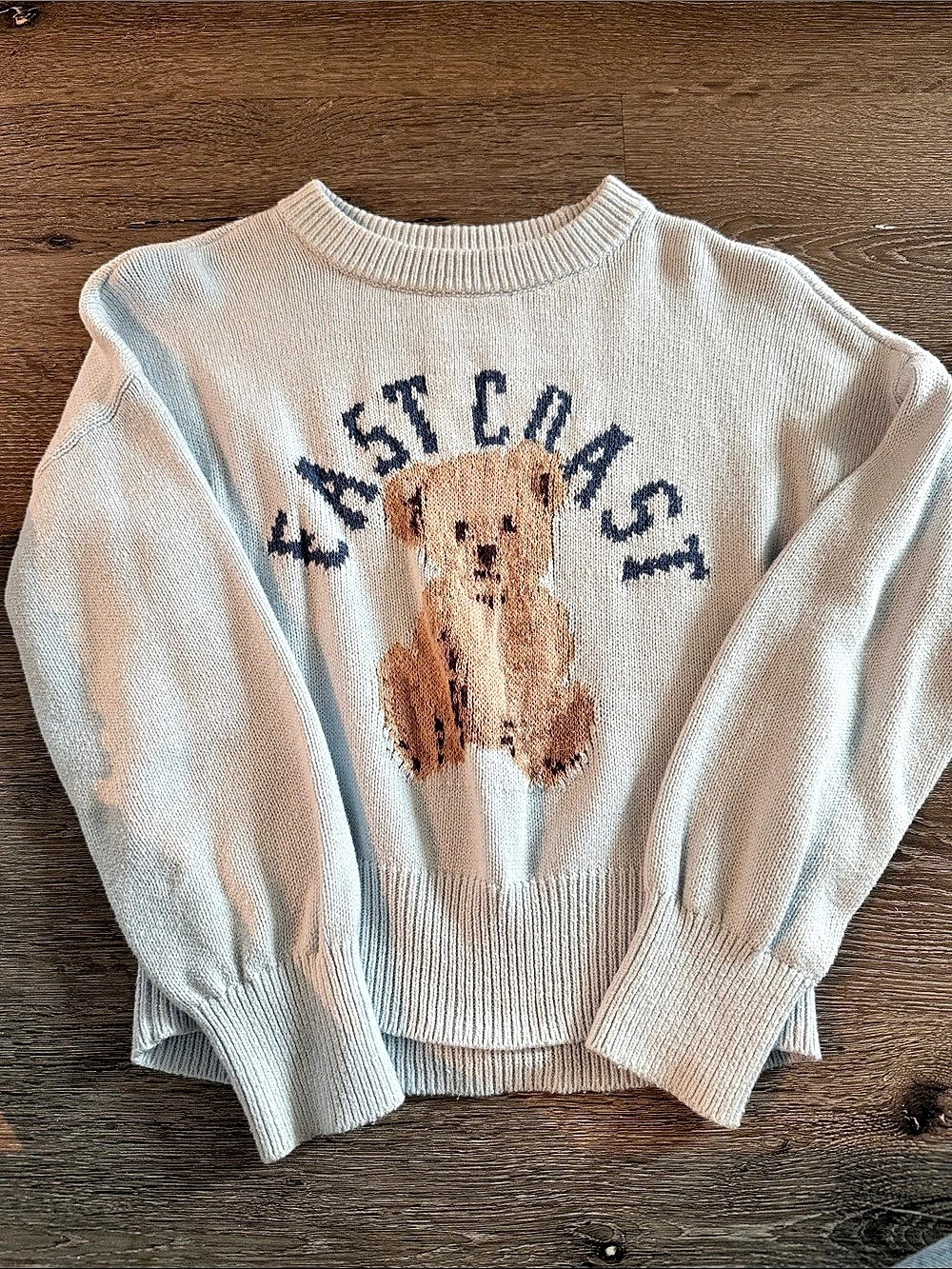 Abercrombie Kids East Coast Graphic Crew Sweater Girls 9/10